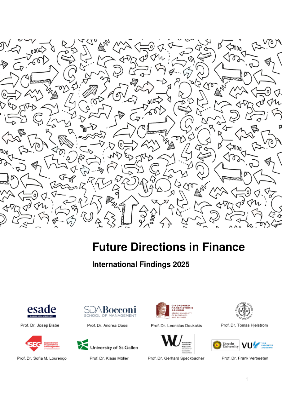 Cover of the Future Directions in Finance International Findings 2025 report